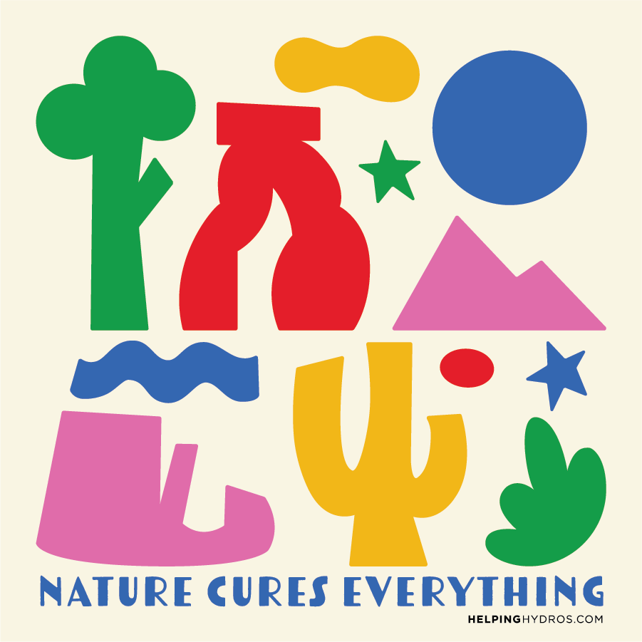 Nature Cures Everything Sticker